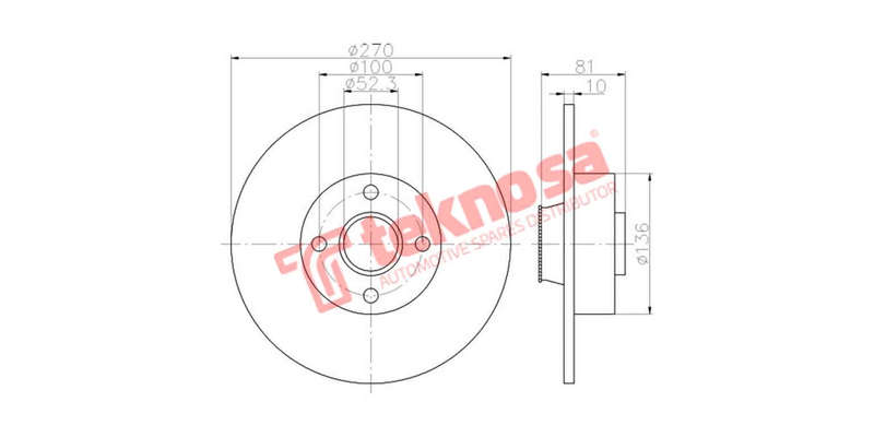 Brake Disc Renault Megane Ii Scenic Ii (Rear Solid)