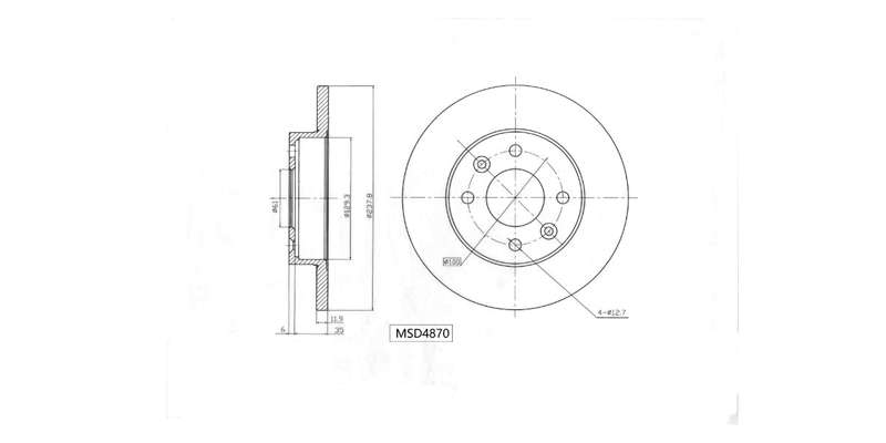 Brake Disc Solid Front Renault Clio 1.4Rt,Clio 2,1.4,1.6 1999 2006 (Single)