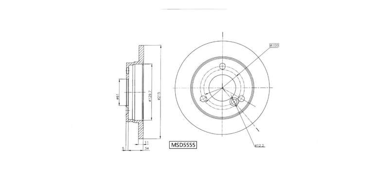 Brake Disc Solid Front Renault Kwid 1.0 2016> (Single)