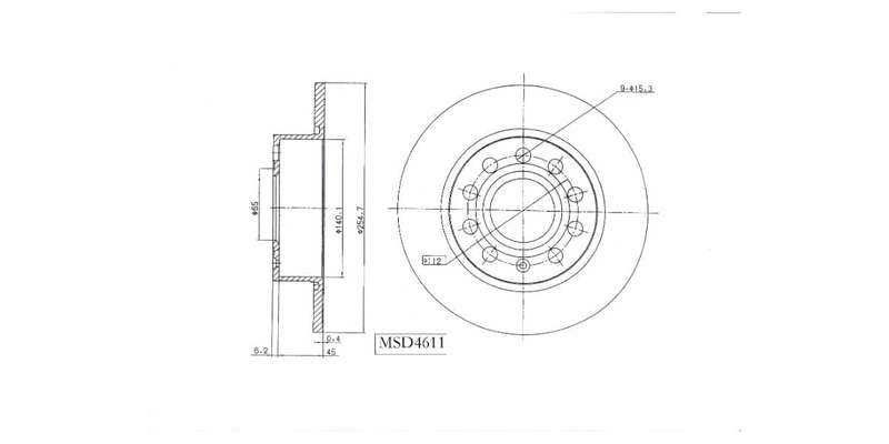 Brake Disc Solid Rear Audi A3 2003 2013,New Beetle 2012>,Vw Eos 2007>,Vw Golf 04 13,Scirocco 09 1...