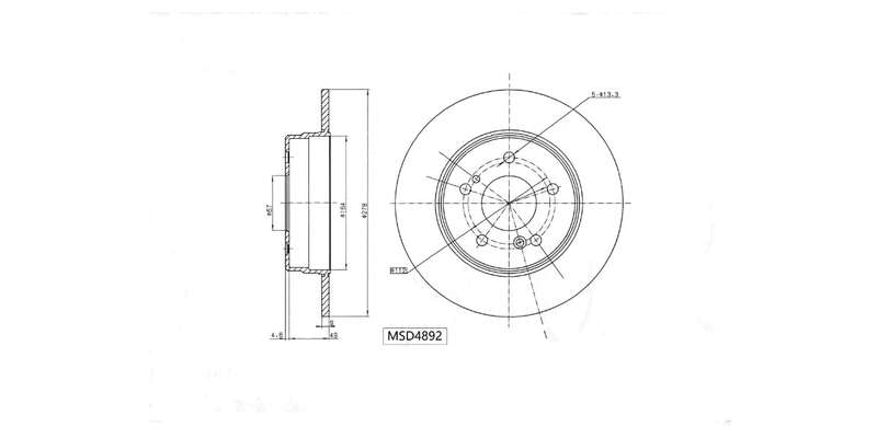 Brake Disc Solid Rear Chrysler Crossfire 03 08,Mercedes C180,C200,C220Cdi,C230,C240 [W202&W203] 1...