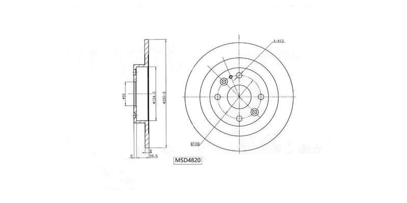 Brake Disc Solid Rear Mazda Astina,Etdue 160,180,Mx5 1995 2005 (Single)