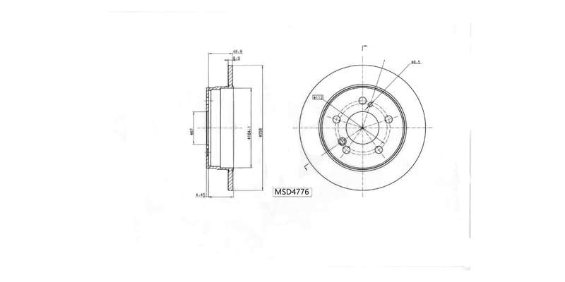 Brake Disc Solid Rear Mercedes 190E,200E,220E,260E,300D,300E,E200,E280 [W124] 1986 1997 (Single)