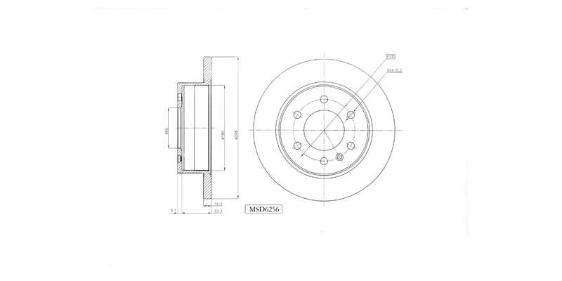 Brake Disc Solid Rear Mercedes Sprinter 2007> Vw Crafter 2006> (Single)