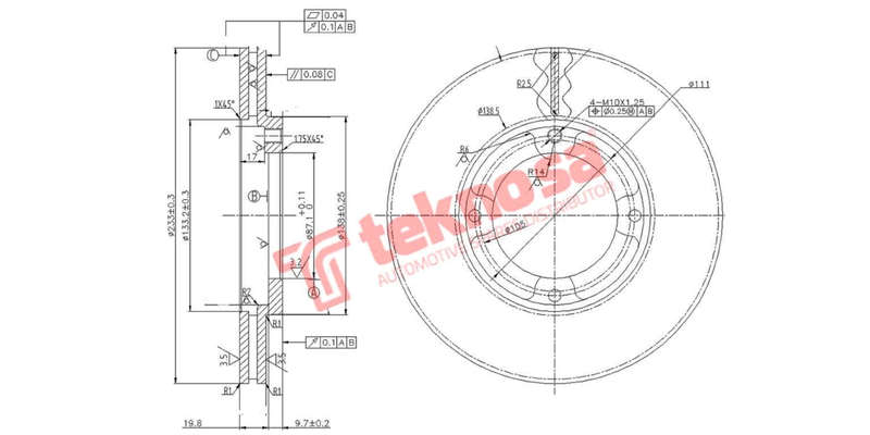 Brake Disc Toyota Avanza 15 (Front Vented)