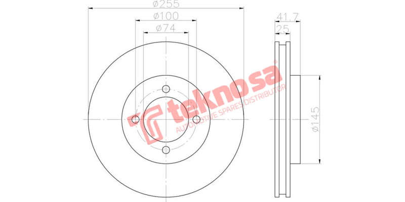 Brake Disc Toyota Condor All (Front Vented)