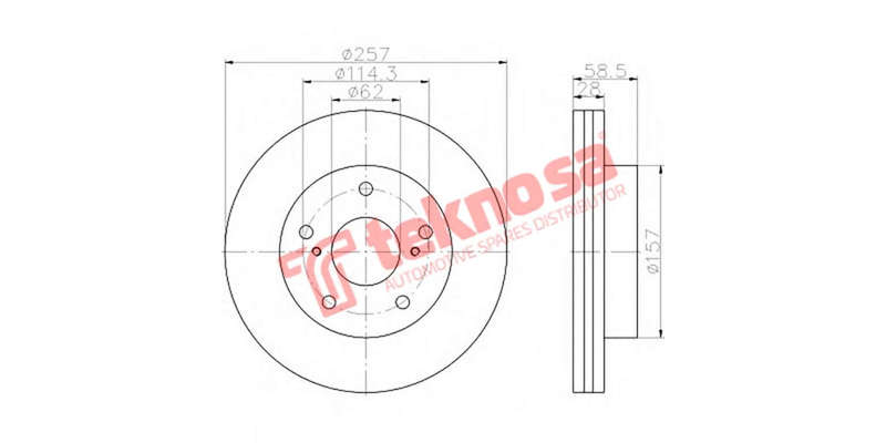 Brake Disc Toyota Hilux Raider 05 (Front Vented)