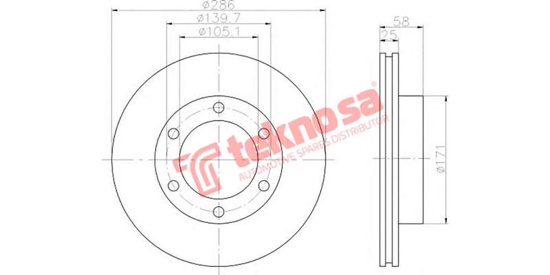 Brake Disc Toyota Landcruiser 90 92 (Front Vented)