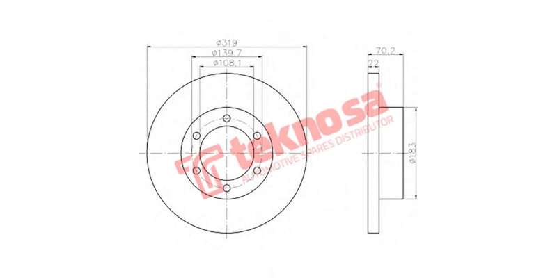 Brake Disc Toyota L Cruiser Prado Vx 97 (Front Vented)