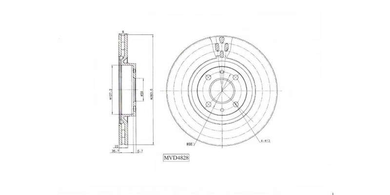 Brake Disc Vented Front Alfa 155 96 98,Fiat 500 08>,Bravo,Stilo,Doblo 2003 2015 (Single)