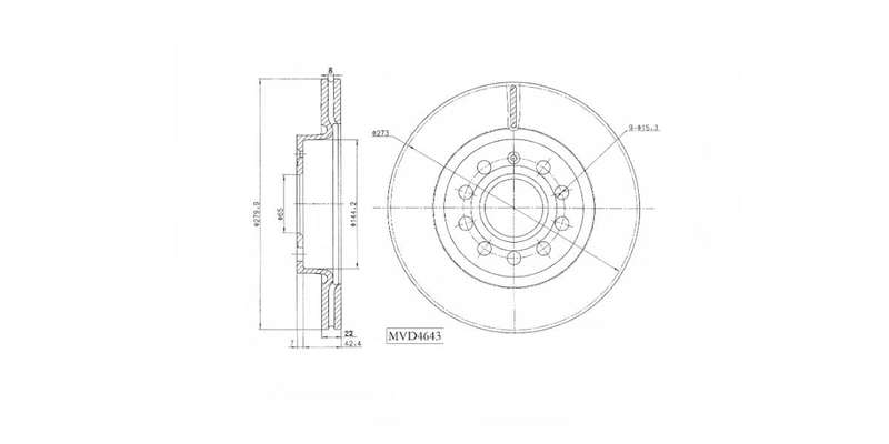 Brake Disc Vented Front Audi A3 2003 2013,Seat Altea,Leon 06 08,Golf3,5,6 Jetta 5 2004> (Single)