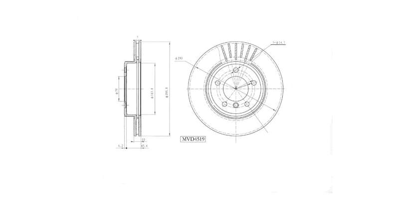 Brake Disc Vented Front Bmw 320D,329I,323I,325I,328I [E46] 1999 2005,Bmw Z4 2000 2006[E85] (Single)