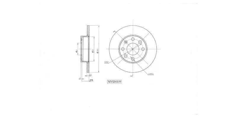 Brake Disc Vented Front Chev Spark 1.2 10>,Daewoo Cielo Lanos 96 04,Opel Ascona 84 87,CoRear Soli...