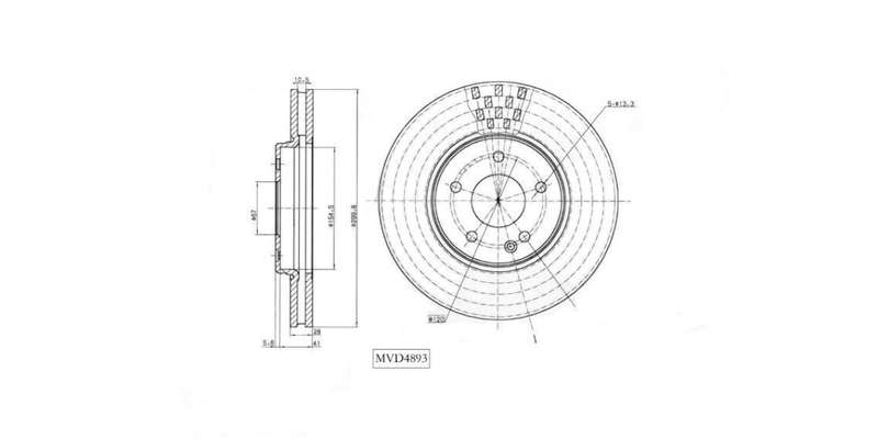 Brake Disc Vented Front Chrysler Crossfire 3.2,C32,C230,C240,C270,C280,C320 2001 2008 E270,E320 1...