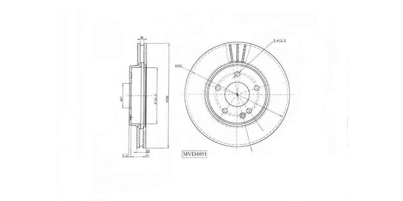 Brake Disc Vented Front Chrysler Crossfire 3.2,Mercedes C180,C200,C220,C230,C240 [W203 W203] 00 0...