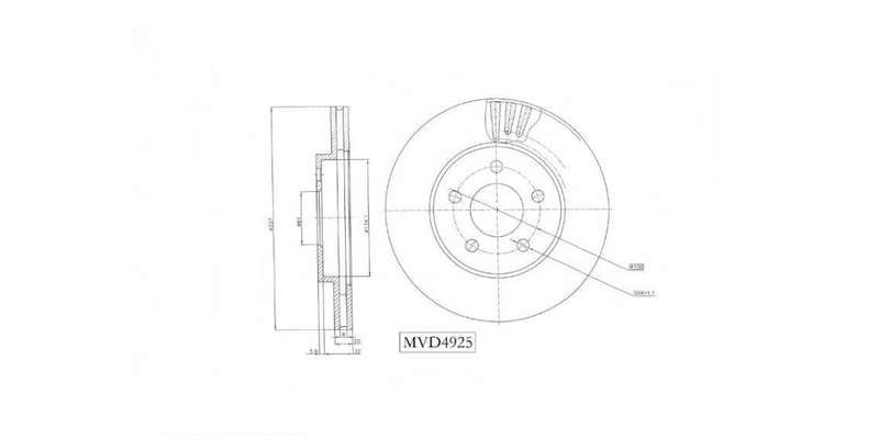 Brake Disc Vented Front Chrysler Neon 1.6Se,1.8I,12.0 Ejd,Ebd,Sohc,Ecb Ech 1998 2006 (Single)