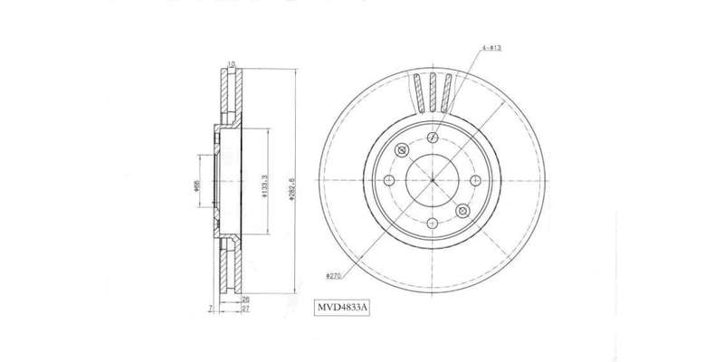 Brake Disc Vented Front Citroen C3,C4,C5 2001 2015,Ds3,Ds4,Xsara 2001 2015,Peugeot 207,307,308 20...
