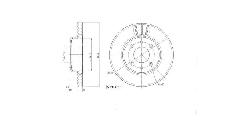 Brake Disc Vented Front Fiat Palio 2000 2004,Siena 2000 2008,Uno 1990 1998 (Single)