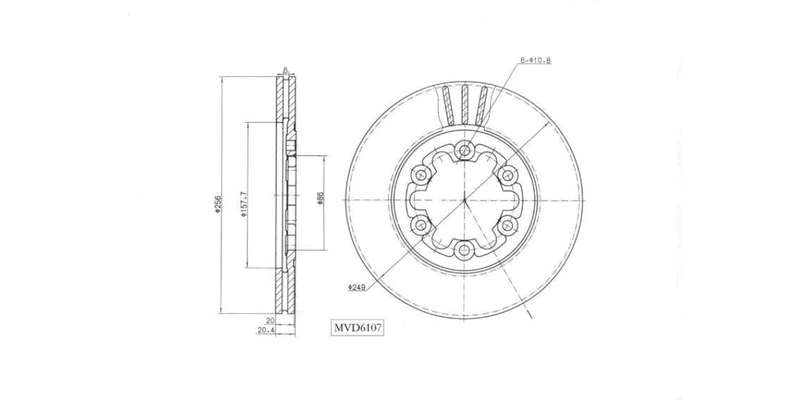 Brake Disc Vented Front Ford Courier 1986 2000,Spectron ,Mazda B1600,1800,2000,2500,3000 1982 200...