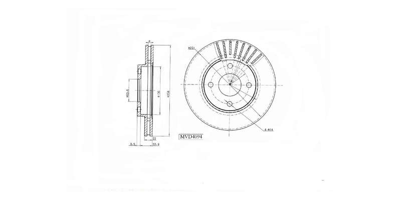 Brake Disc Vented Front Ford Figo 1.4I,Tdci,Ikon Ii,Iii 2007 2016 (Single)