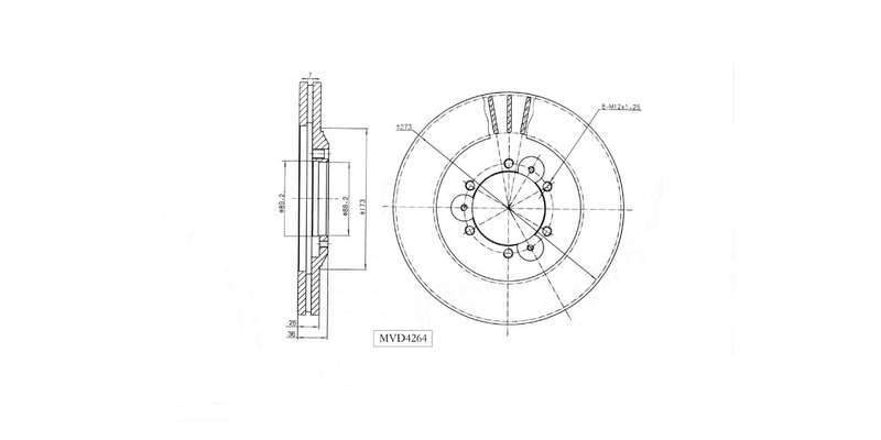 Brake Disc Vented Front Gwm Hover,Steed,Stted 5 2008 2011 Isuzu Trooper 320 93 98 (Single)
