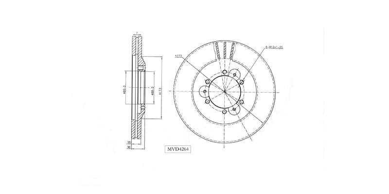 Brake Disc Vented Front Gwm Hover,Steed,Stted 5 2008 2011 Isuzu Trooper 320 93 98 (Single)
