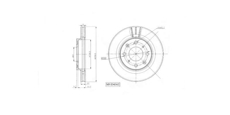 Brake Disc Vented Front Honda Fit 1.3,Jazz I 1.4,1.5 Vtec 2001 2008 (Single)