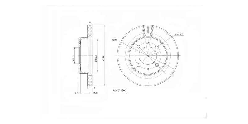 Brake Disc Vented Front Hyundai Atos 1.1I 2005 2013 (Single)