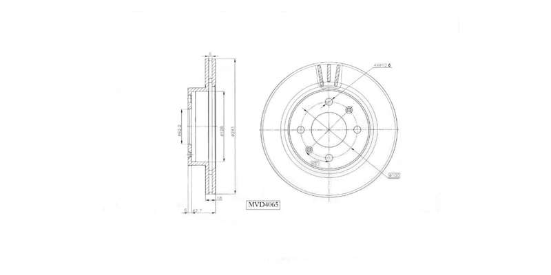 Brake Disc Vented Front Hyundai Grand I10,I10,I10 Facelift 2011>2018> (Single)