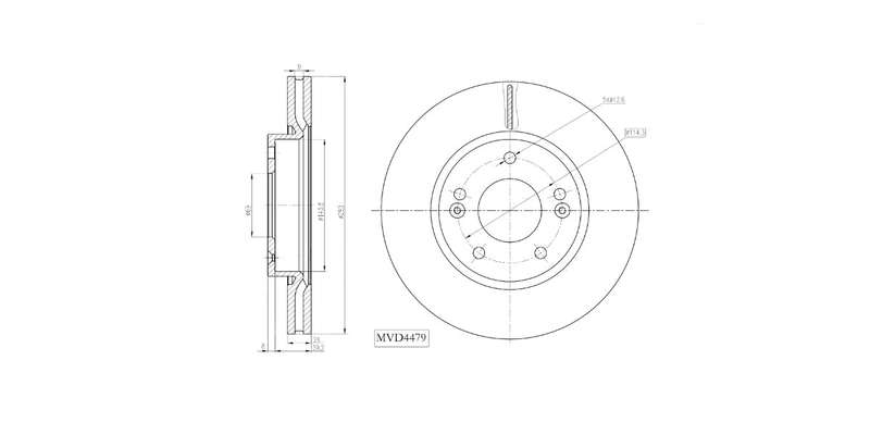 Brake Disc Vented Front Hyundai I30 1.6,1.8,2.0 09 12,Sonata,Tiburon,Tucson 03 10,Kia Cerato 3,Ko...