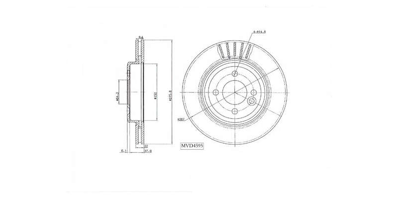 Brake Disc Vented Front Mini Cooper I [R53] 1.6 2002 2006 (Single)