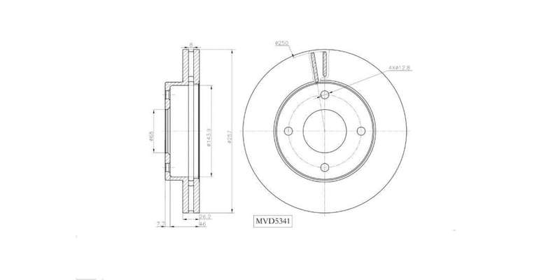 Brake Disc Vented Front Nissan Nv200 1,5Dci,1.6 2013> (Single)