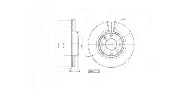Brake Disc Vented Front Renault Clio Ii 2001 2009,Logan,Megane 97 99,Sanero 09 14,Twingo,Smart Fo...