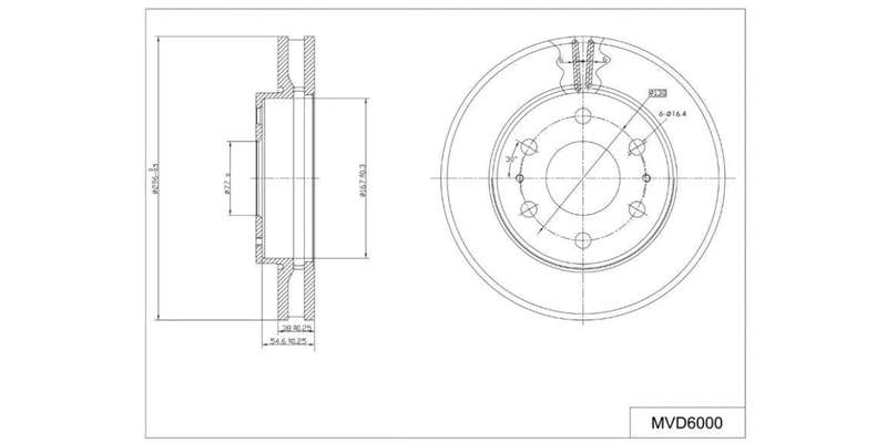 Brake Disc Vented Front Toyota Quantum 2019 On (Single)