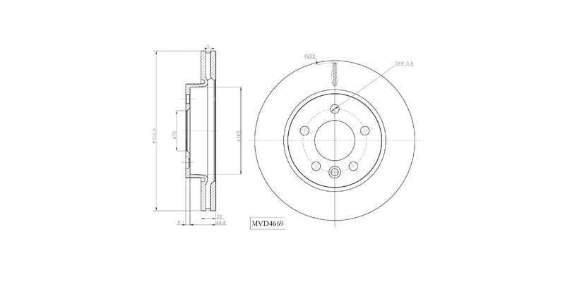 Brake Disc Vented Front Vw Amarok Various 2010> (Single)