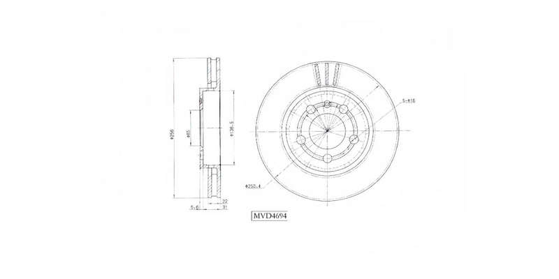 Brake Disc Vented Front Vw Crosspolo,Golf 4,Jetta 4,Polo,Polo Classic,Polo Vivo 19999 2010 (Single)