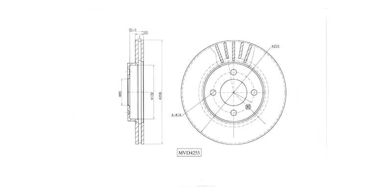 Brake Disc Vented Front Vw Golf 3 1600,Jetta 3,Polo Classic ,Playa 1993 2003 (Single)