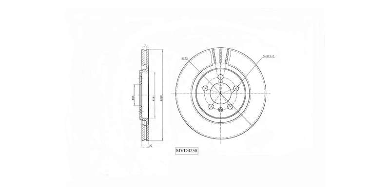 Brake Disc Vented Front Vw Golf,Jetta 3 2.8 Vr6 (Single)