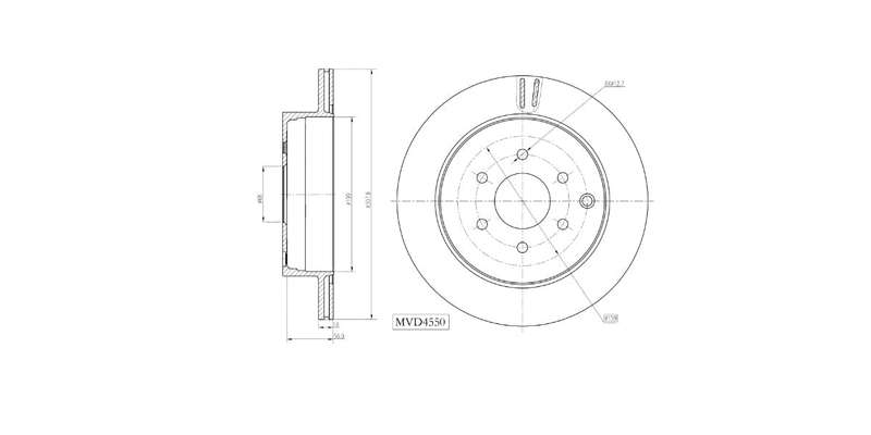 Brake Disc Vented Rear Nissan Navara [D40],Pathfinder 2005 2017 (Single)