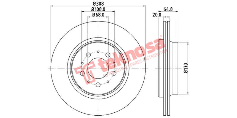 Brake Disc Volvo Xc90 (Rear Vented)