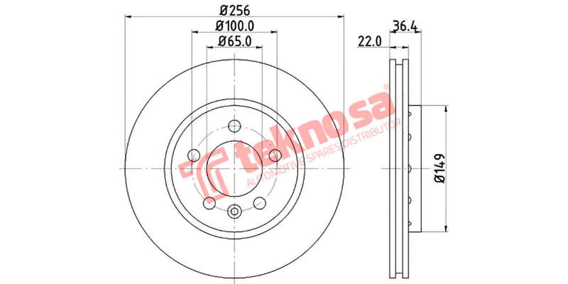 Brake Disc Vw Golf Jetta 4 (Rear Vented)