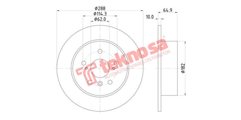 Brake Disk Toyota Camry 1991 2006