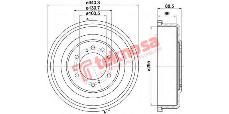 Brake Drum Nissan Pathfinder Np300 Sani