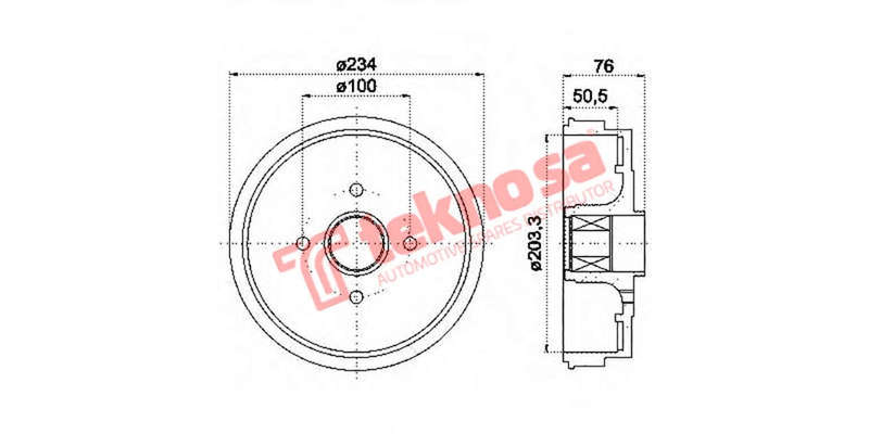 Brake Drum Renault Logan Clio Megane Sandero