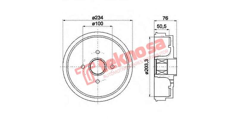 Brake Drum Renault Logan Clio Megane Sandero