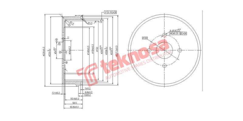Brake Drum Toyota Corolla Conquest 85