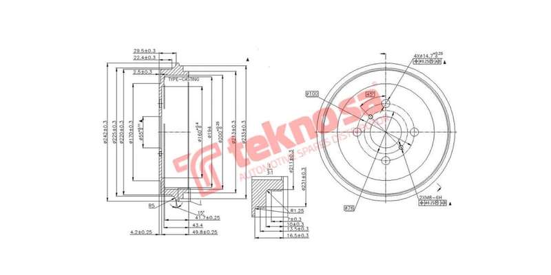 Brake Drum Toyota Etios 12