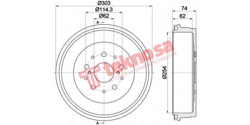 Brake Drum Toyota Hilux D4D 4X4 05