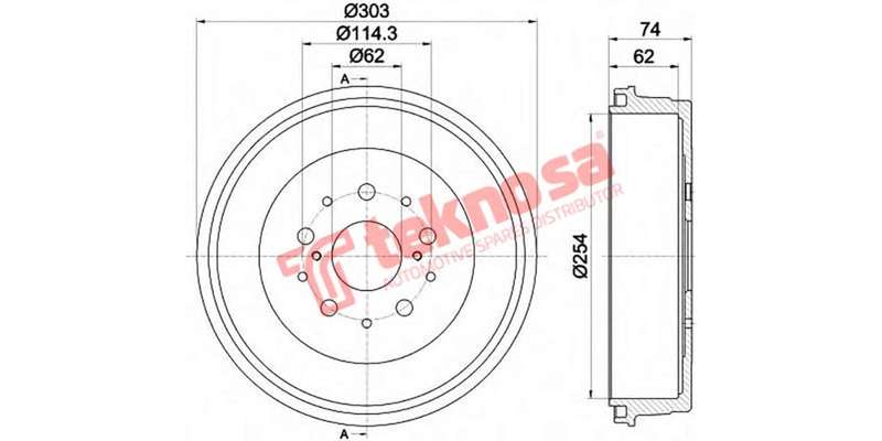 Brake Drum Toyota Hilux D4D 4X4 05