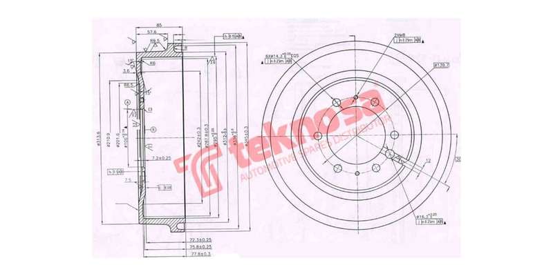 Brake Drum Toyota Landcruiser 3.4D 84 96
